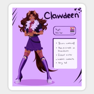 Clawdeen Wolf Sticker